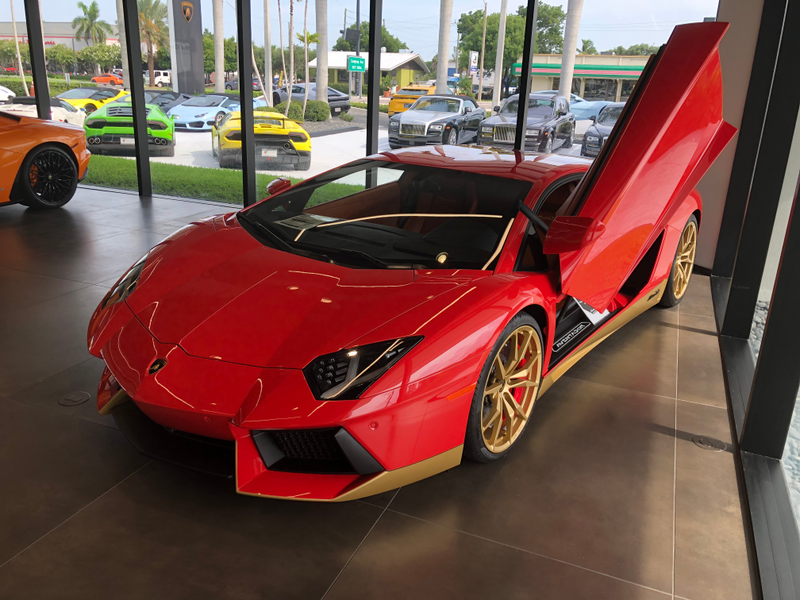 Rosso Arancio Miura Aventador Miura Homage